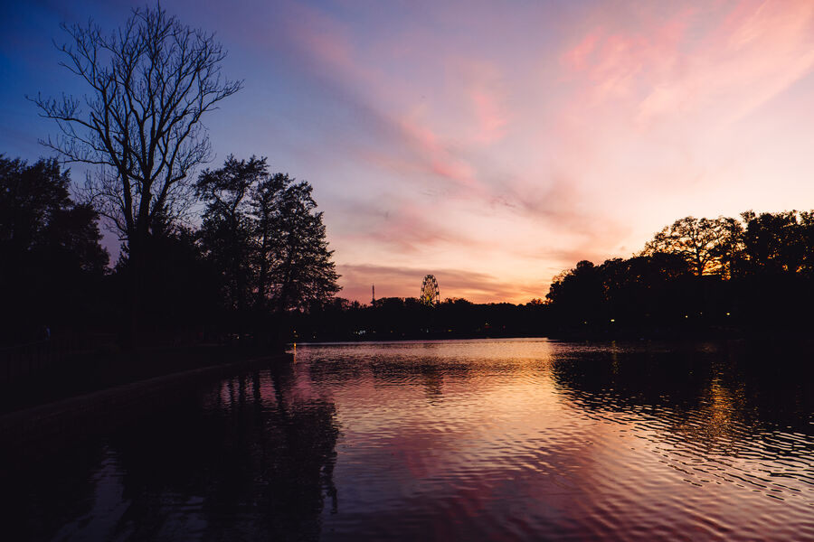 Sunset on the Oberteich