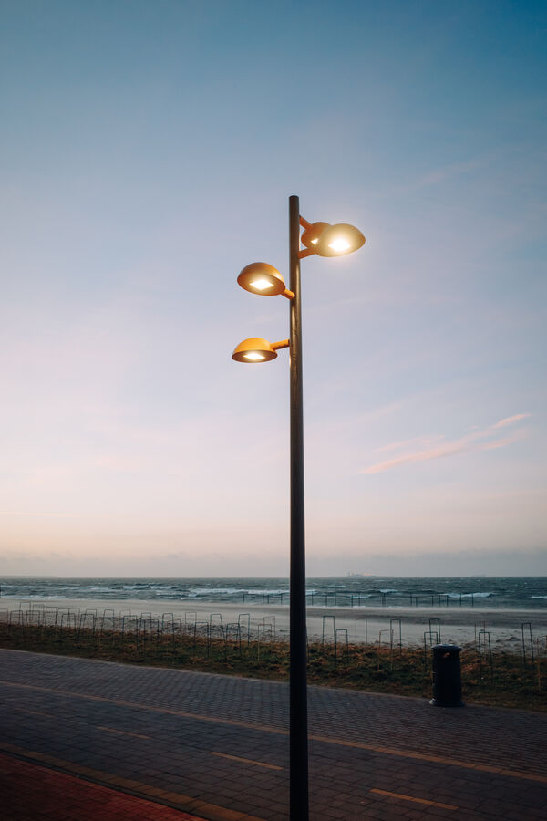 Lamppost at the beach